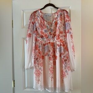 Petal and Pup Hattie long sleeve floral mini dress